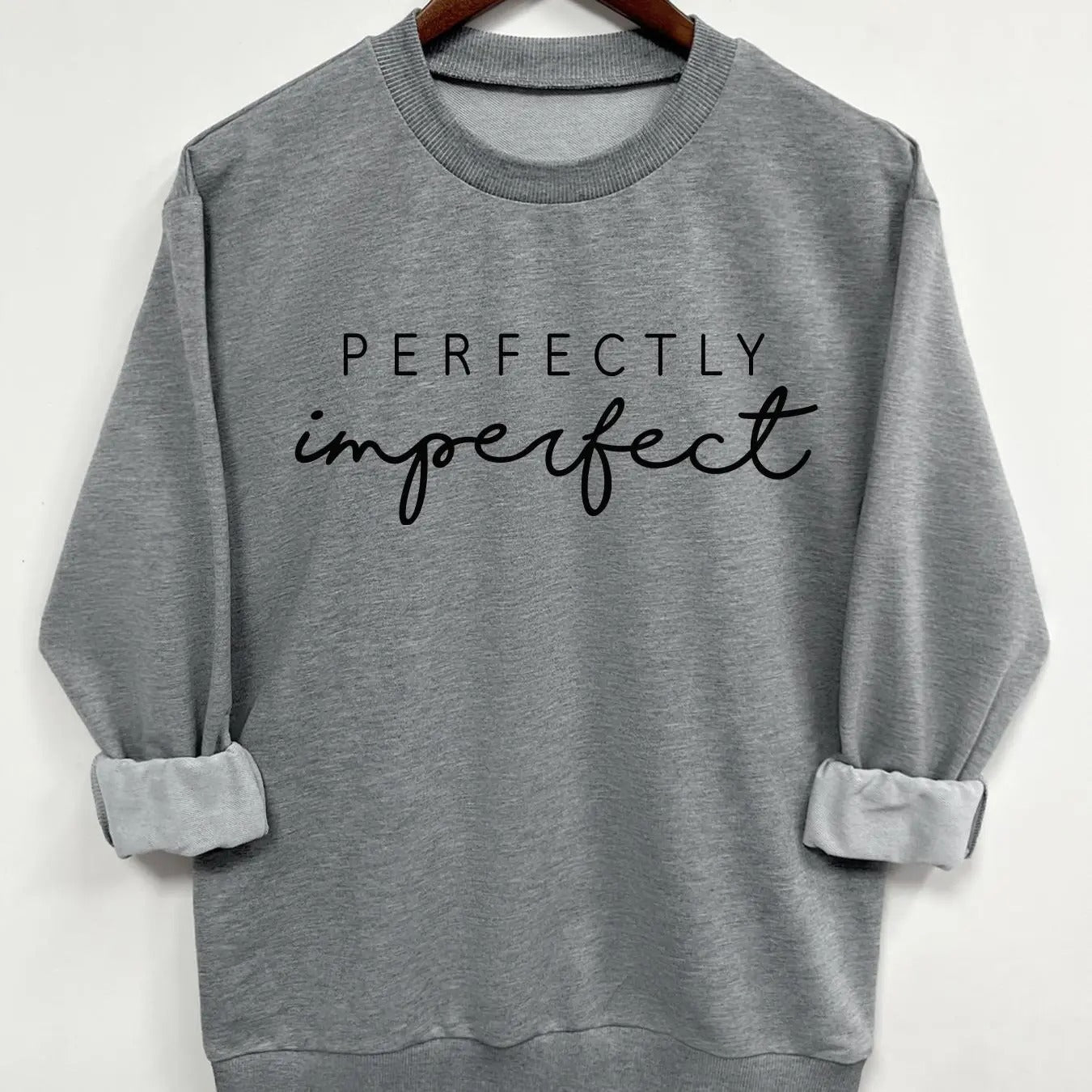 Teen Girl's Letter Print Crew Neck Sweatshirt, Casual Trendy Long Sleeve Pullover for Daily Wear, Fashion Cozy Top for...