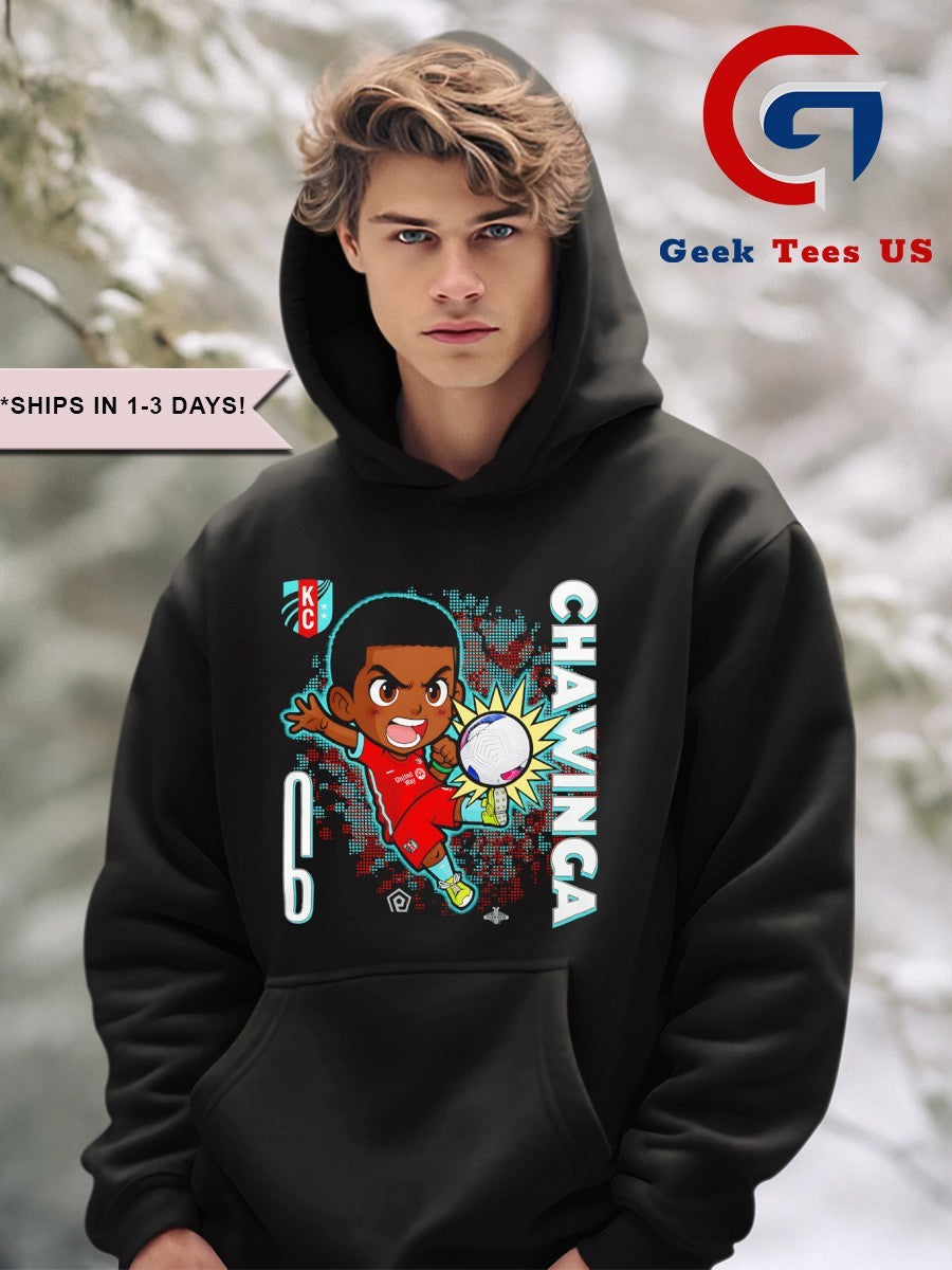 Temwa Chawinga Kansas City Current NWSL chibi graphic shirt