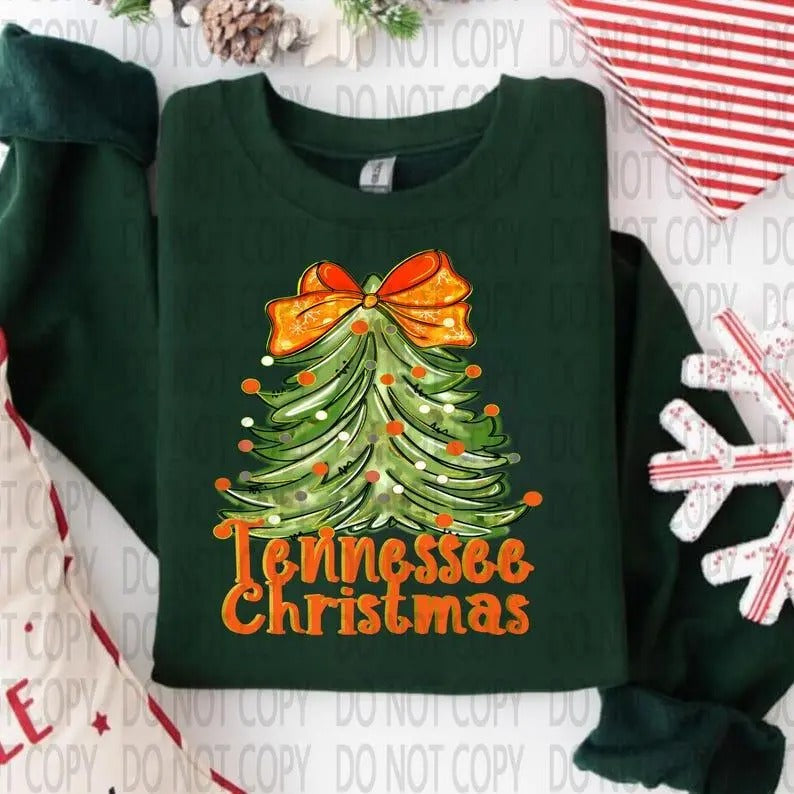 Tennessee Christmas - Merry Tennessee Christmas, TN Orange Sweatshirt, T-shirt, Tennessee Camo Hoodie | HypeDripTees.com