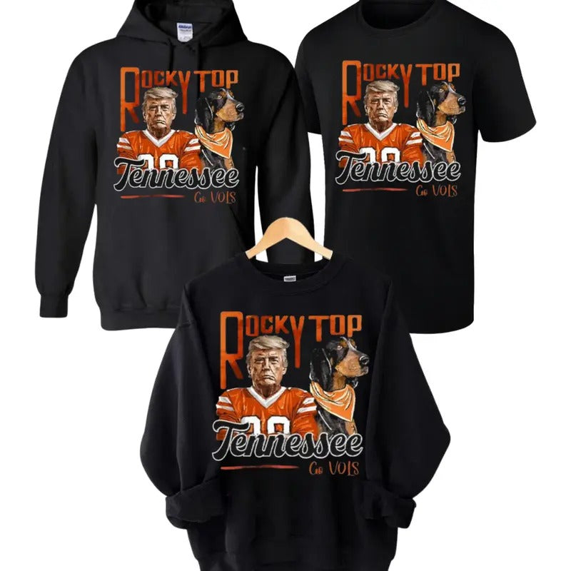 Tennessee Vintage T-Shirt, Sweatshirt, Hoodie, Truump Rocky Top Tennessee Hoodie, Gift For Fan | HypeDripTees.com
