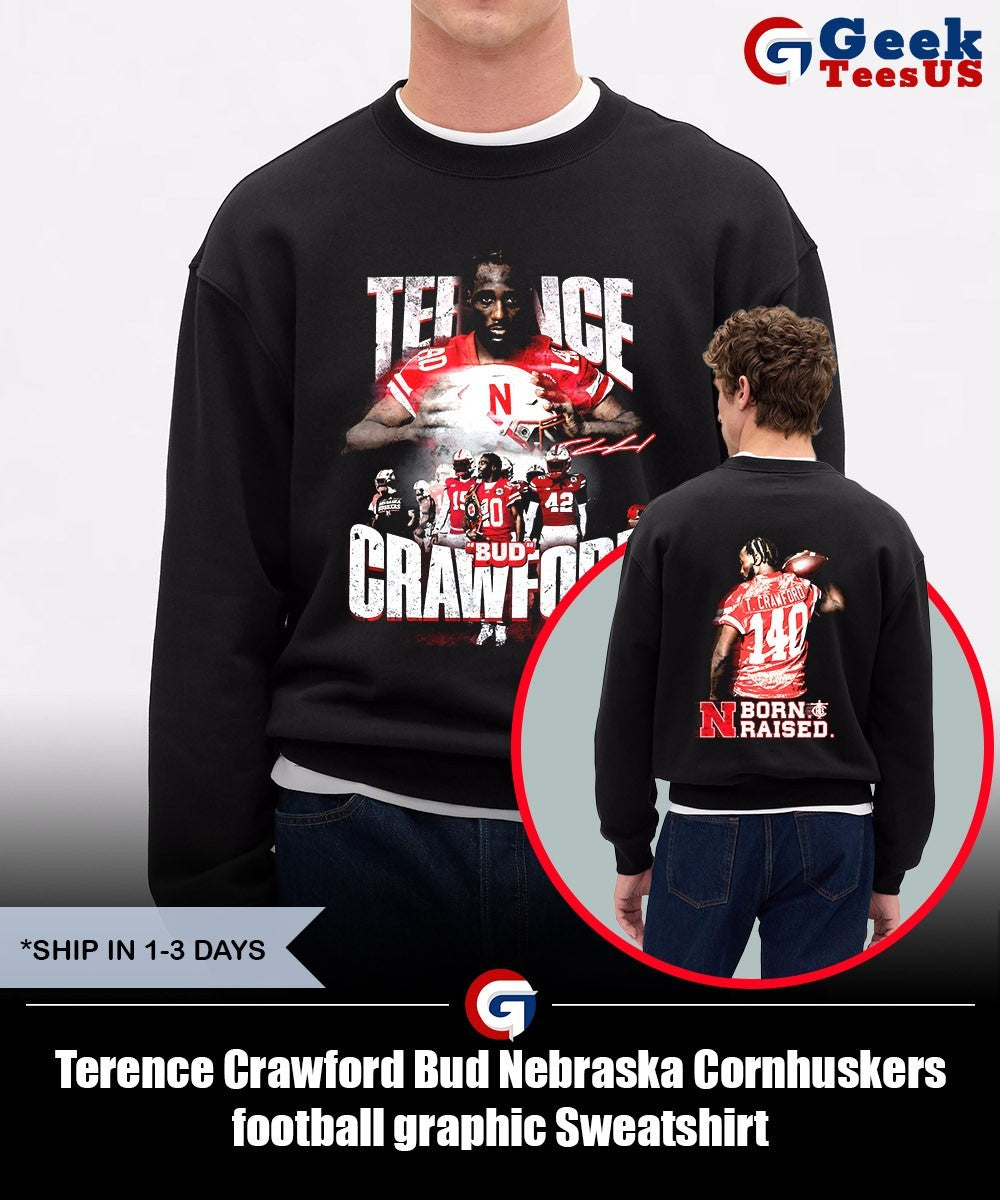 Terence Crawford Bud Nebraska Cornhuskers football graphic shirt