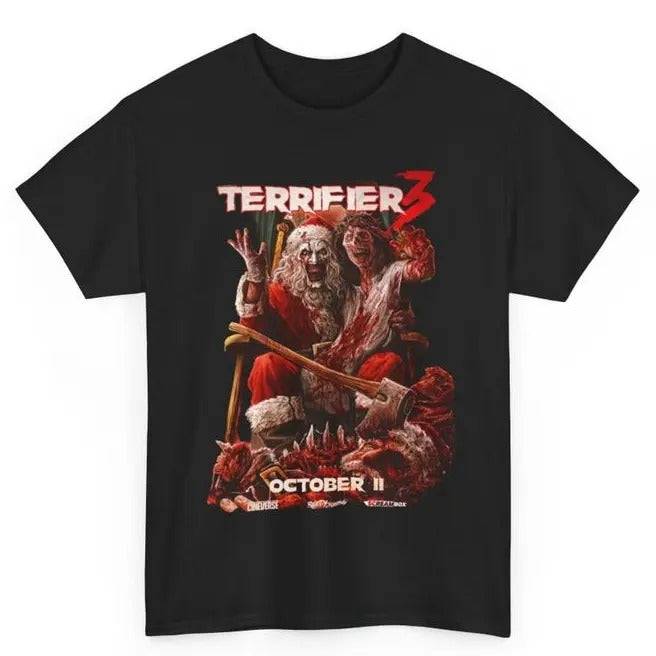 Terrifier 3 - Unisex cotton T-Shirt_Cotton T-Shirt, Perfect Tee, Gifts For Boyfriend and Girlfriend T-Shirt Hoodie,...