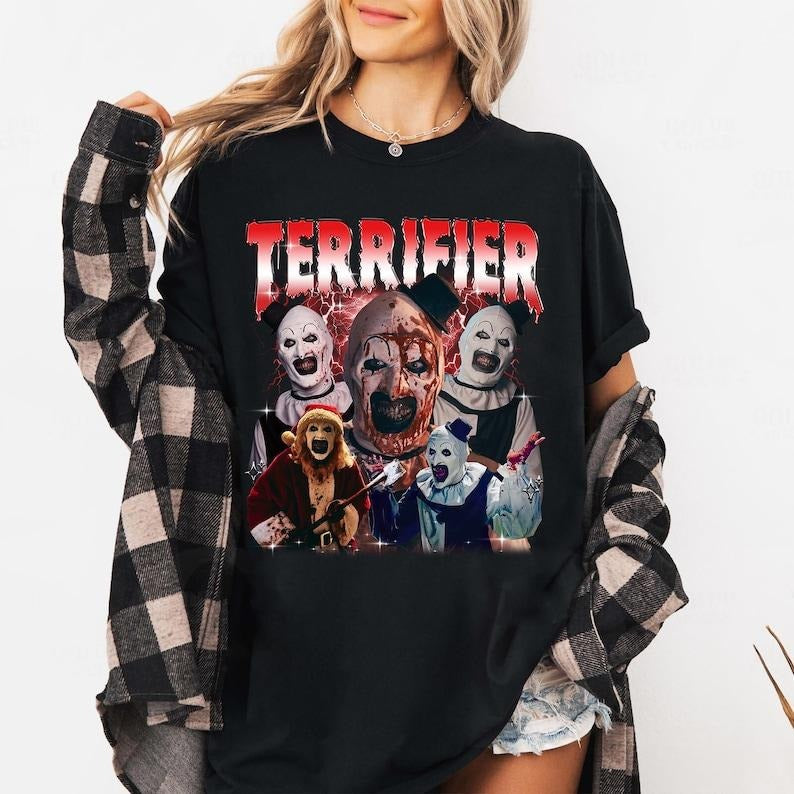 Terrifier Circus Shirt, Horror Movie Halloween T-Shirt, Spooky Circus Graphic Tee For Horror Fans & Halloween Shirt,...