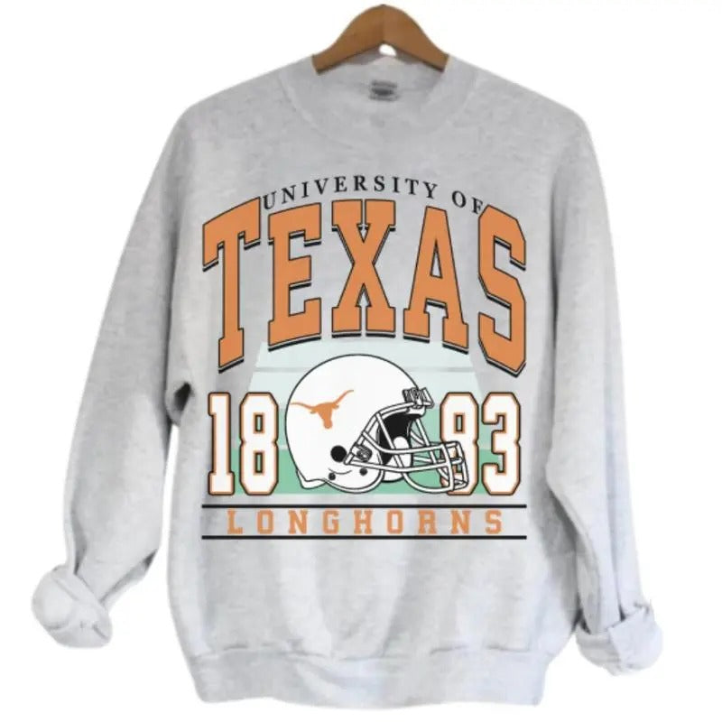 Texas Football Sweatshirt, Vintage Football Gifts For Football Fan Sport Classic T-Shirts, Hoodie | HypeDripTees.com