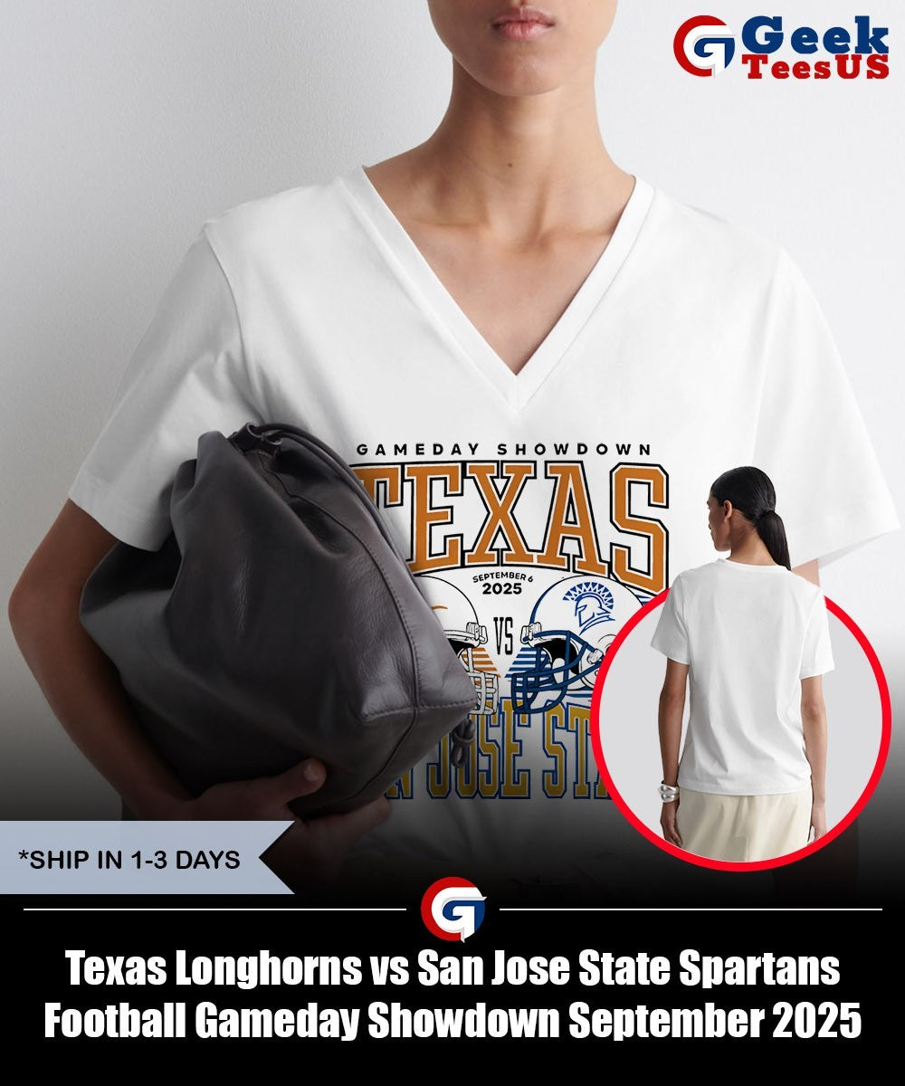 Texas Longhorns vs San Jose State Spartans Football Gameday Showdown September 2025 helmet shirt