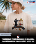 Texas Orange Texas Longhorns vs Oklahoma Sooners Red River Rivalry Big Tex Battle For The Golden Hat shirt
