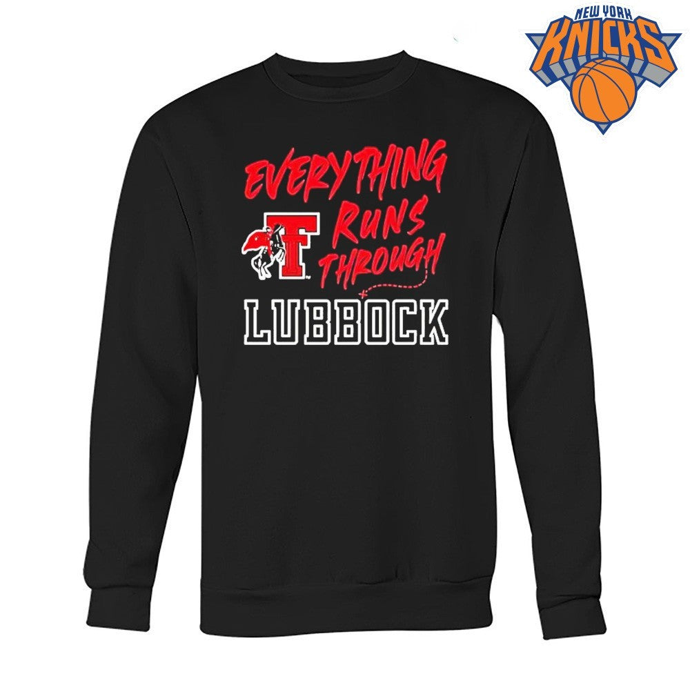 Texas Tech Apparel Everything Runs Through Lubbock Shirts