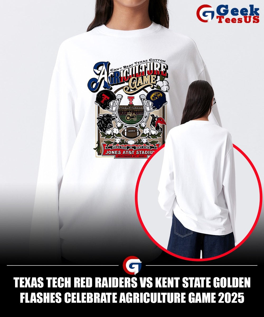 Texas Tech Red Raiders vs Kent State Golden Flashes Celebrate Agriculture Game 2025 shirt