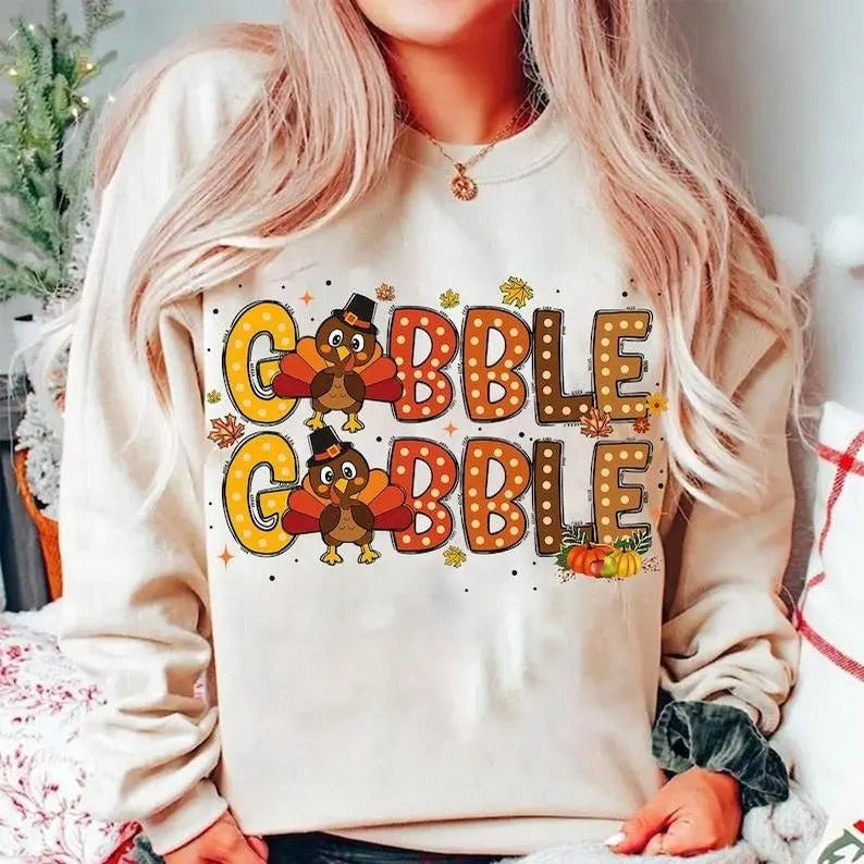 Thanksgiving Gobble Sweatshirt, Hoodie, T