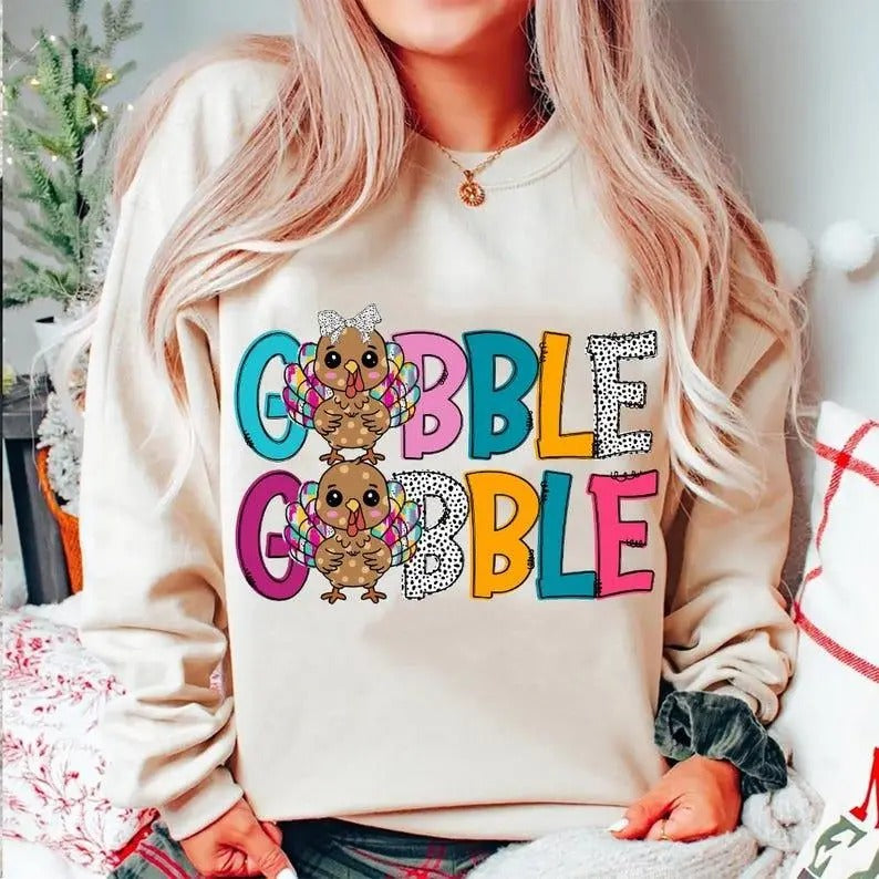 Thanksgiving Gobble Sweatshirt, Hoodie, T