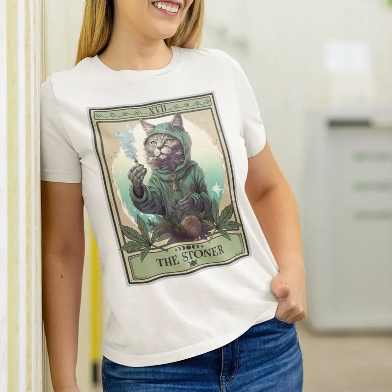 The  Tarot Card Shirt  T-shirt Cat Mom  Shirt  Gifts  s Shirt  420 Gift Cats And Hoodie, Sweatshirt | HypeDripTees.com