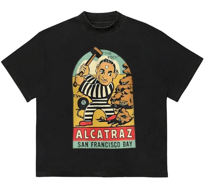The Alcatraz T-Shirt Trendy Fit Casual, Comfy, and Stylish Customizable Graphic Hoodie, Sweatshirt | HypeDripTees.com