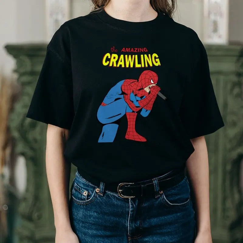 The Amazing Crawling Tee, Alternative Rock Shirt, Rock Fan Apparel, Unisex Short Sleeve Tee Shirt, Casual Clothing...
