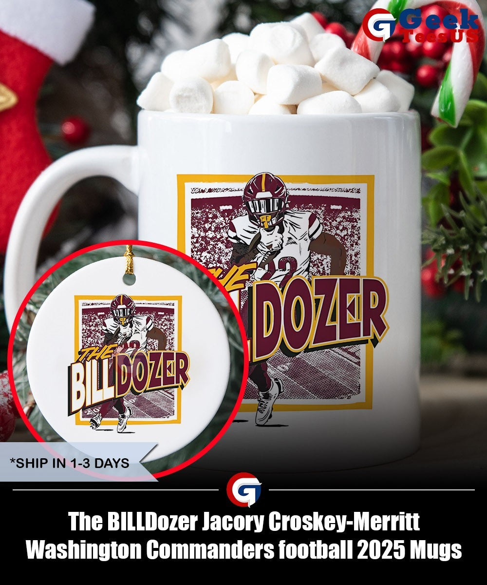 The BILLDozer Jacory Croskey-Merritt Washington Commanders football 2025 shirt