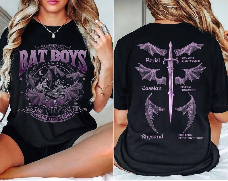 The Bat Boys Double-Sided Shirt, Bat Boys Crew Shirt, Vintage Acotar Sweatshirt, The Bat Boys Fan Club, The Night Court...