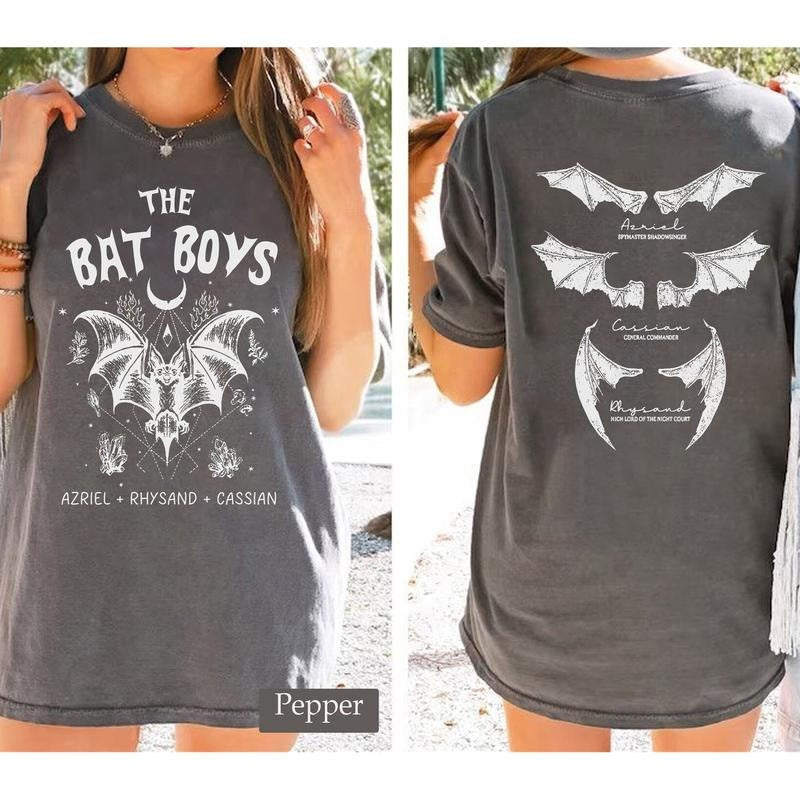 The Bat Boys Vintage Shirt, ACOTAR Bookish Comfort Colors Shirt, Night Court Illyrians Inspired, Rhysand, Cassian,...
