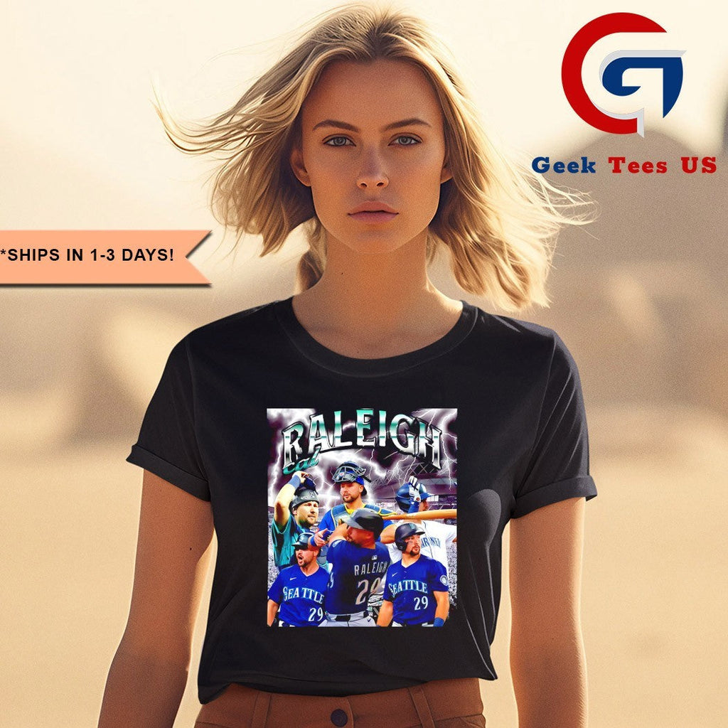 The Big Dumper Cal Raleigh Seattle Mariners MLB signature graphic shirt