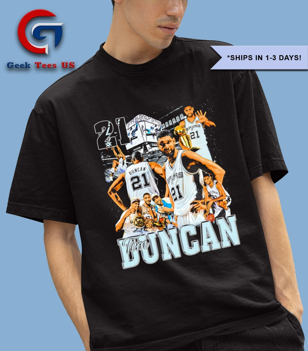 The Big Fundamental Tim Duncan San Antonio Spurs NBA vintage shirt