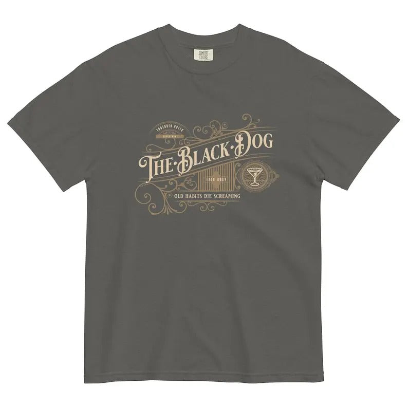 The Black Dog T-Shirt, Old Habits Die Screaming Tee Shirt Hoodie, Sweatshirt | HypeDripTees.com
