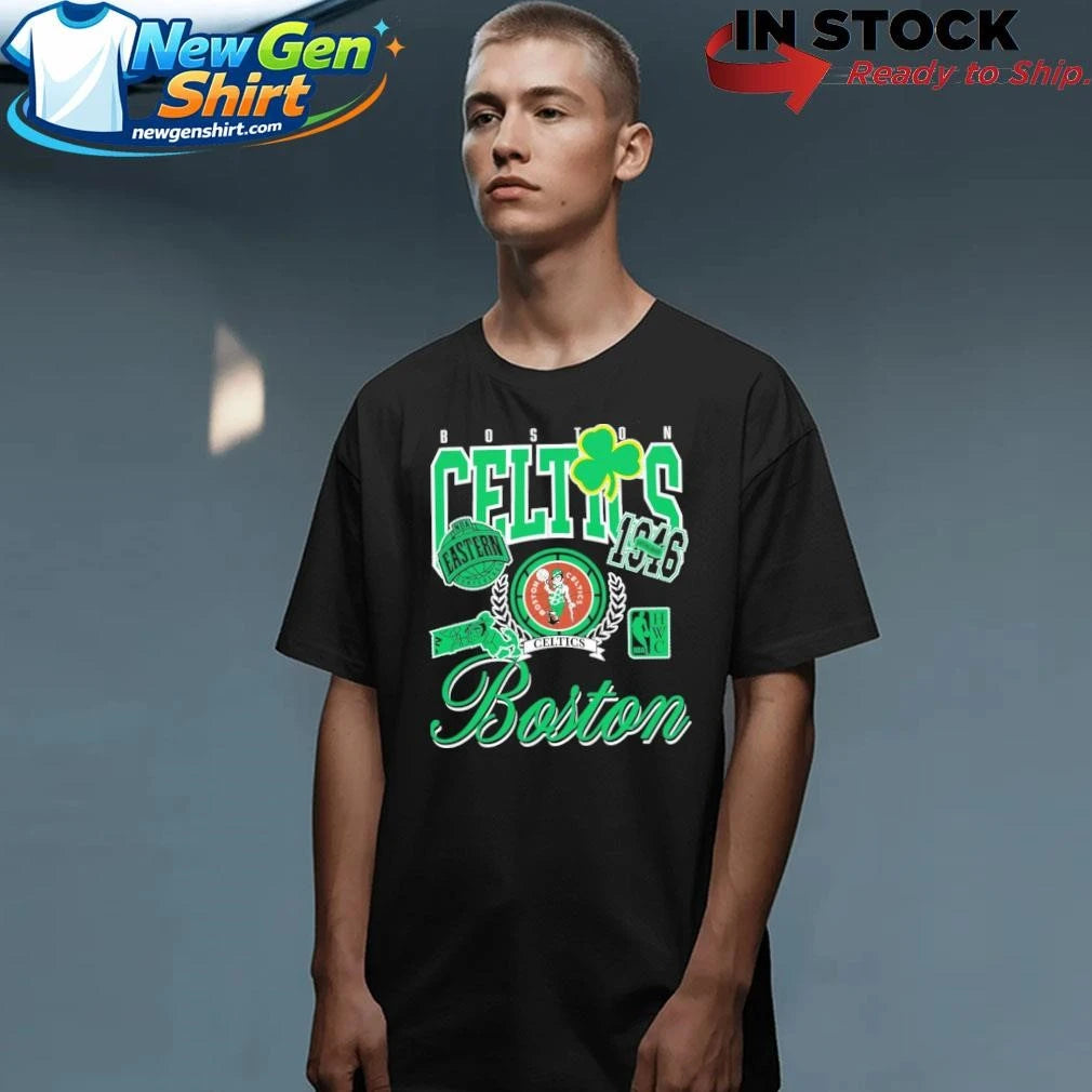 The Boston Celtics Sport Classics Vintage Black Shirt
