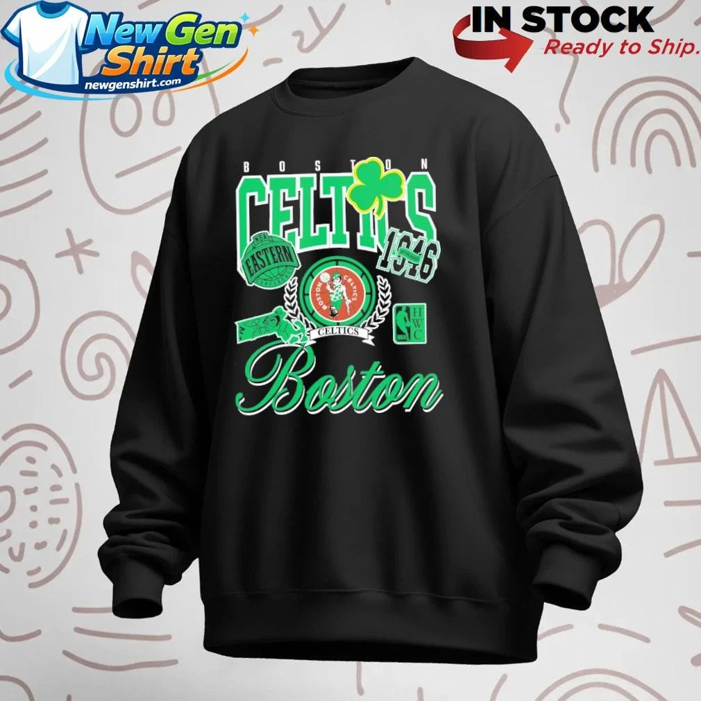 The Boston Celtics Sport Classics Vintage Black Shirt