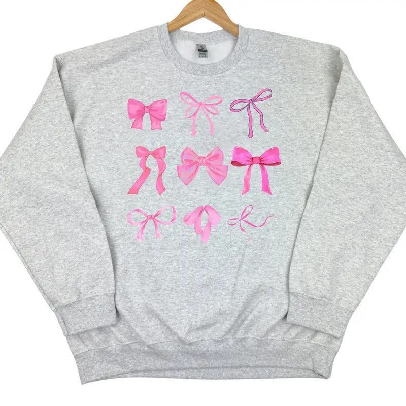 The Bow Girl Coquette Sweatshirt 'NLB' T-Shirts, Hoodie | HypeDripTees.com