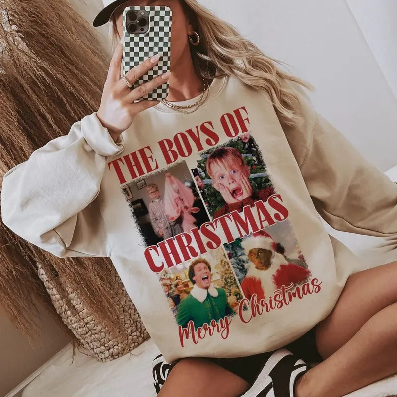 The Boys of Christmas Merry Christmas png, 90's Vintage Christmas Shirt Designs, Christmas Sublimation Download Hoodie,...