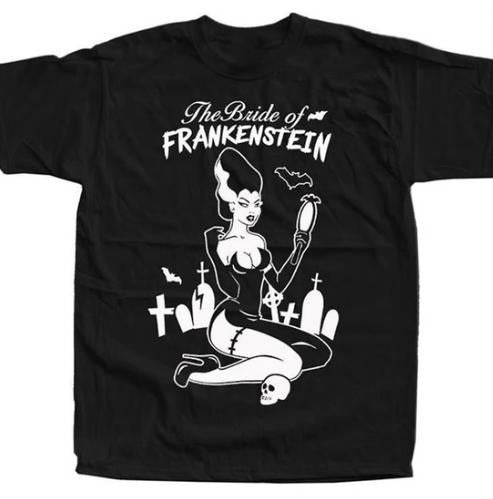 The Bride of Frankenstein V28 Horror Movie Poster T-SHIRT  , FOR UNISEX Menswear Top Hoodie, Sweatshirt | HypeDripTees.com