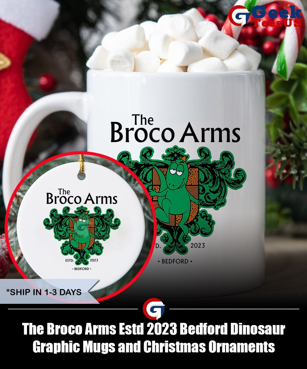 The Broco Arms Estd 2023 Bedford Dinosaur Graphic shirt