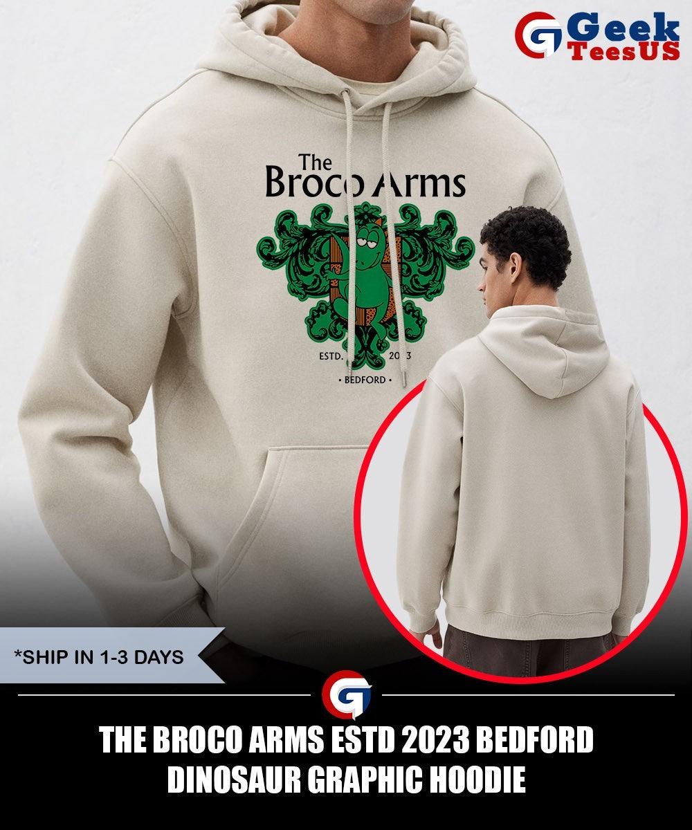 The Broco Arms Estd 2023 Bedford Dinosaur Graphic shirt