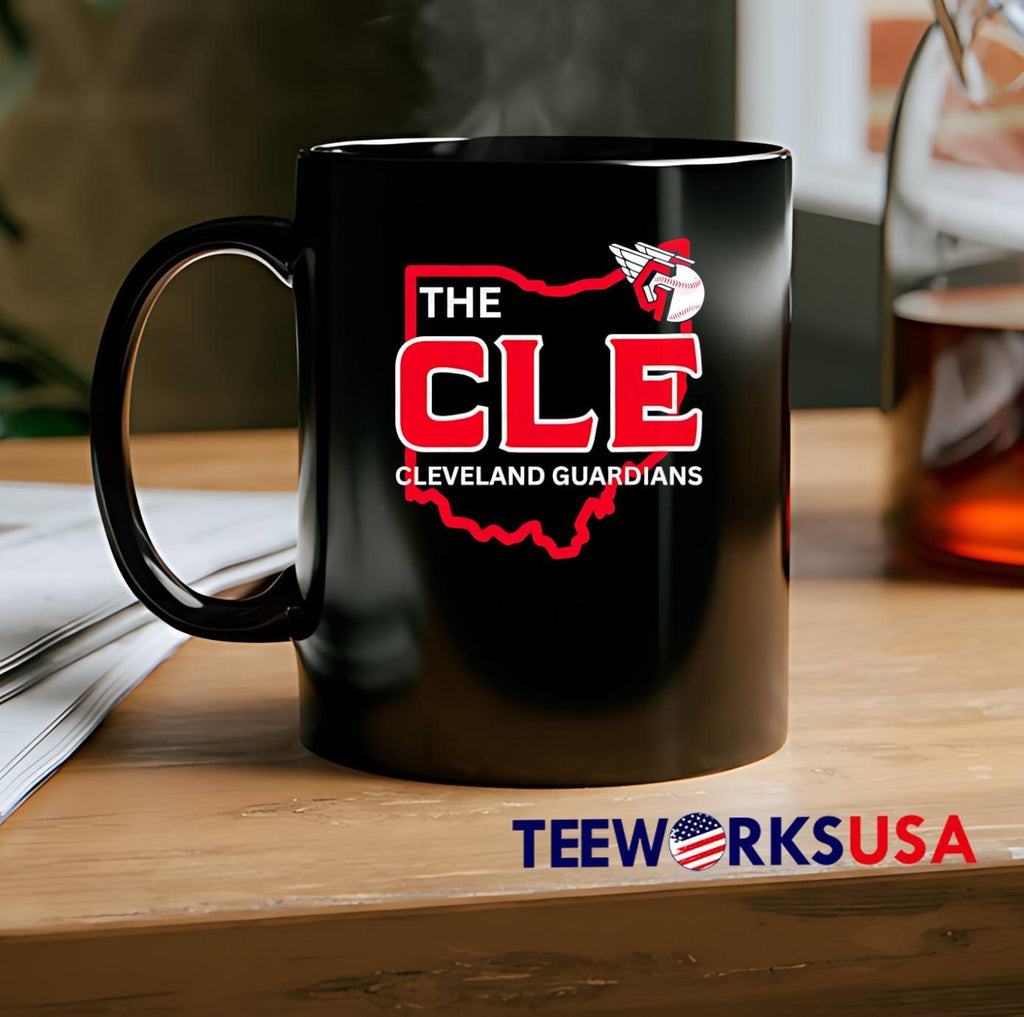 The CLE Cleveland Guardians Ohio Map T-Shirt