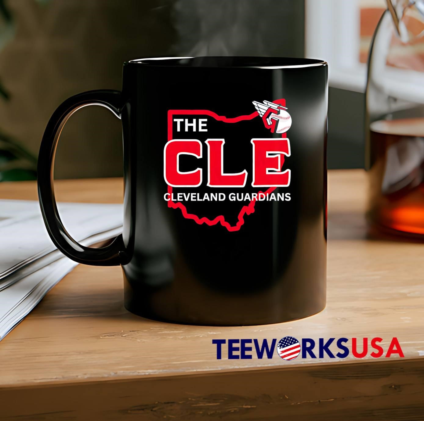 The CLE Cleveland Guardians Ohio Map T-Shirt
