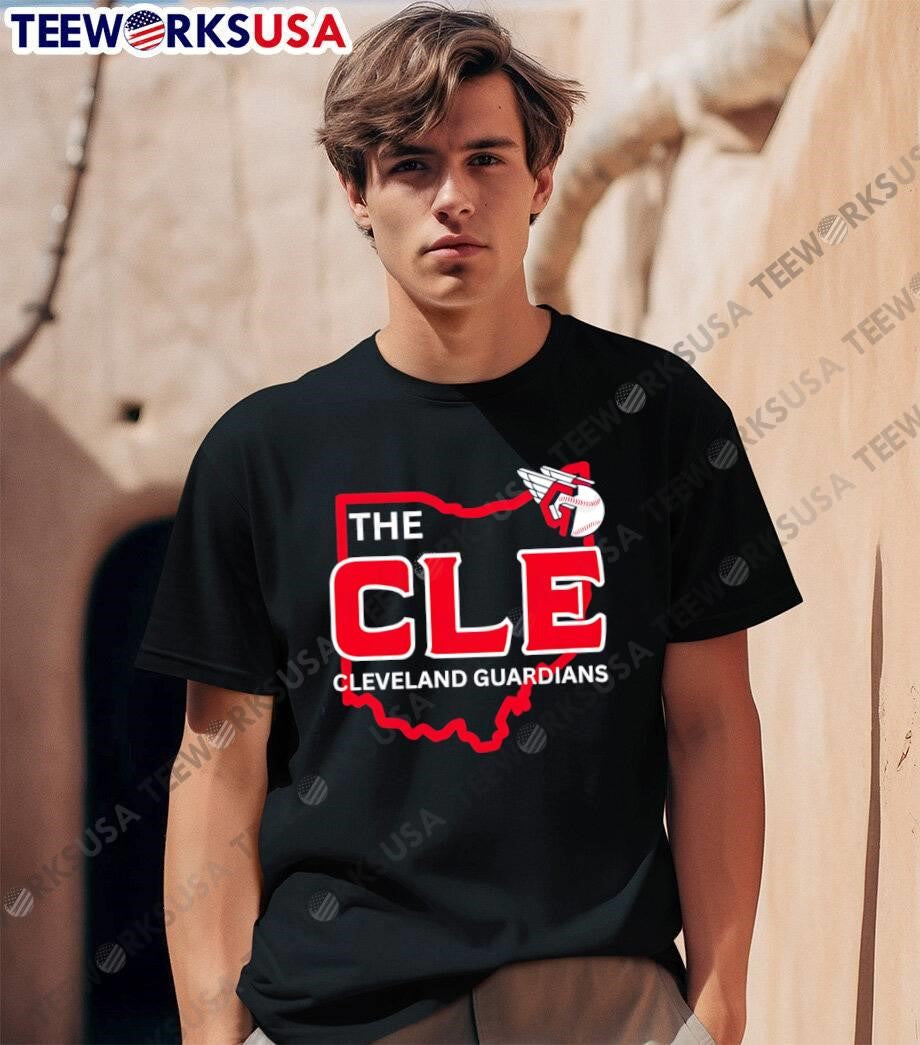 The CLE Cleveland Guardians Ohio Map T-Shirt