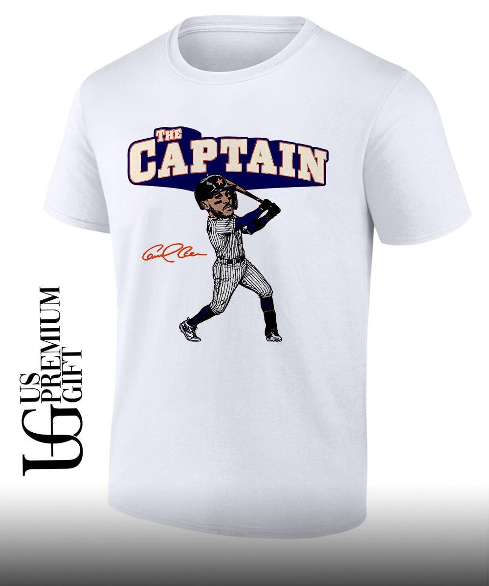 The Captain Carlos Correa Houston Astros baseball caricature signature shirt