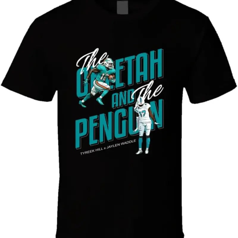 The Cheetah and The Penguin Tyreek Hill Jaylen Waddle T Shirt Hoodie, Sweatshirt | HypeDripTees.com