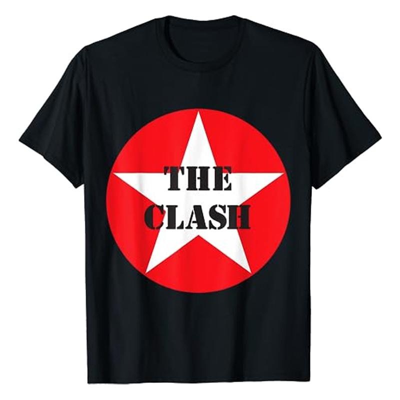 The Clash - Circle Star T-Shirt | Unisex Cotton Tee | Size S-3XL | NEW Hoodie, Sweatshirt | HypeDripTees.com