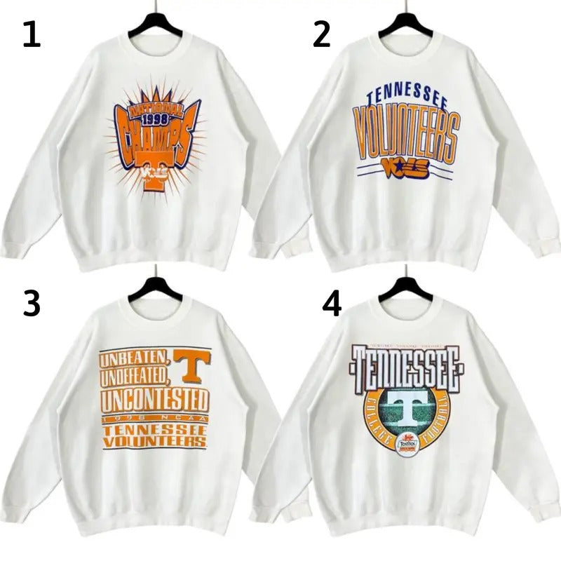 The Collection of Vintage Tennessee Volunteers Crewneck Sweatshirt, NCAA College Football SEC 1990s, Tennessee Vols 90s...