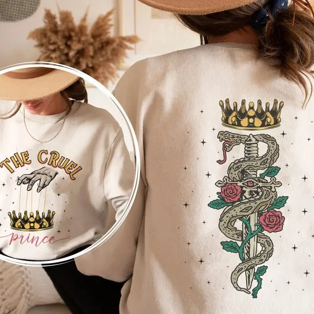 The Cruel Prince Sweatshirt, The Folk of the Air shirt, Cardan Greenbriar Shirt, Jude and Cardan Shirt, Bookish Gift Hoodie