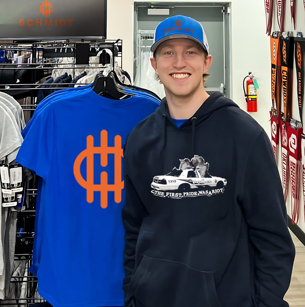 The First Pride Was a Riot Halftone Police Car shirt