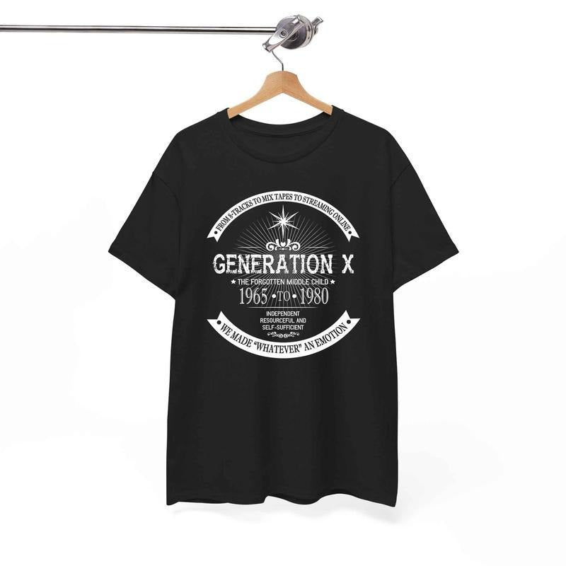 The Forgotten Middle Child | Gen X Generation X 60s 70s 80s T-Shirt Hoodie, Sweatshirt | HypeDripTees.com