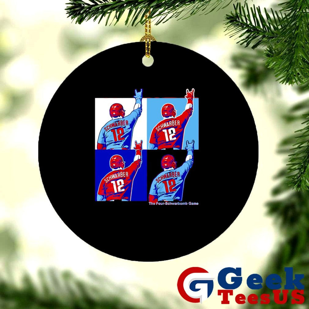 The Four-Schwarbomb Game Kyle Schwarber Philadelphia Phillies Baseball shirt
