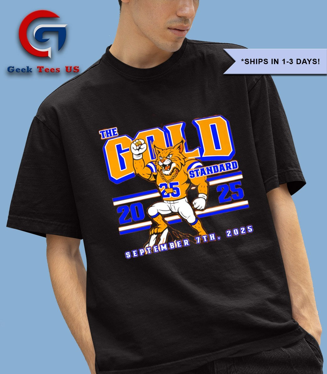 The Gold Standard 2025 mascot shirt