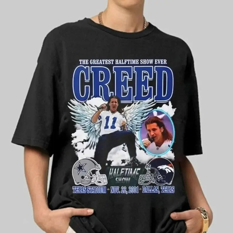 The Greatest Halftime Show Ever Creed Shirt, Creed Shirt, 2024 Music Concert Tee, Graphic Sweatshirt, Gift For Fan,...
