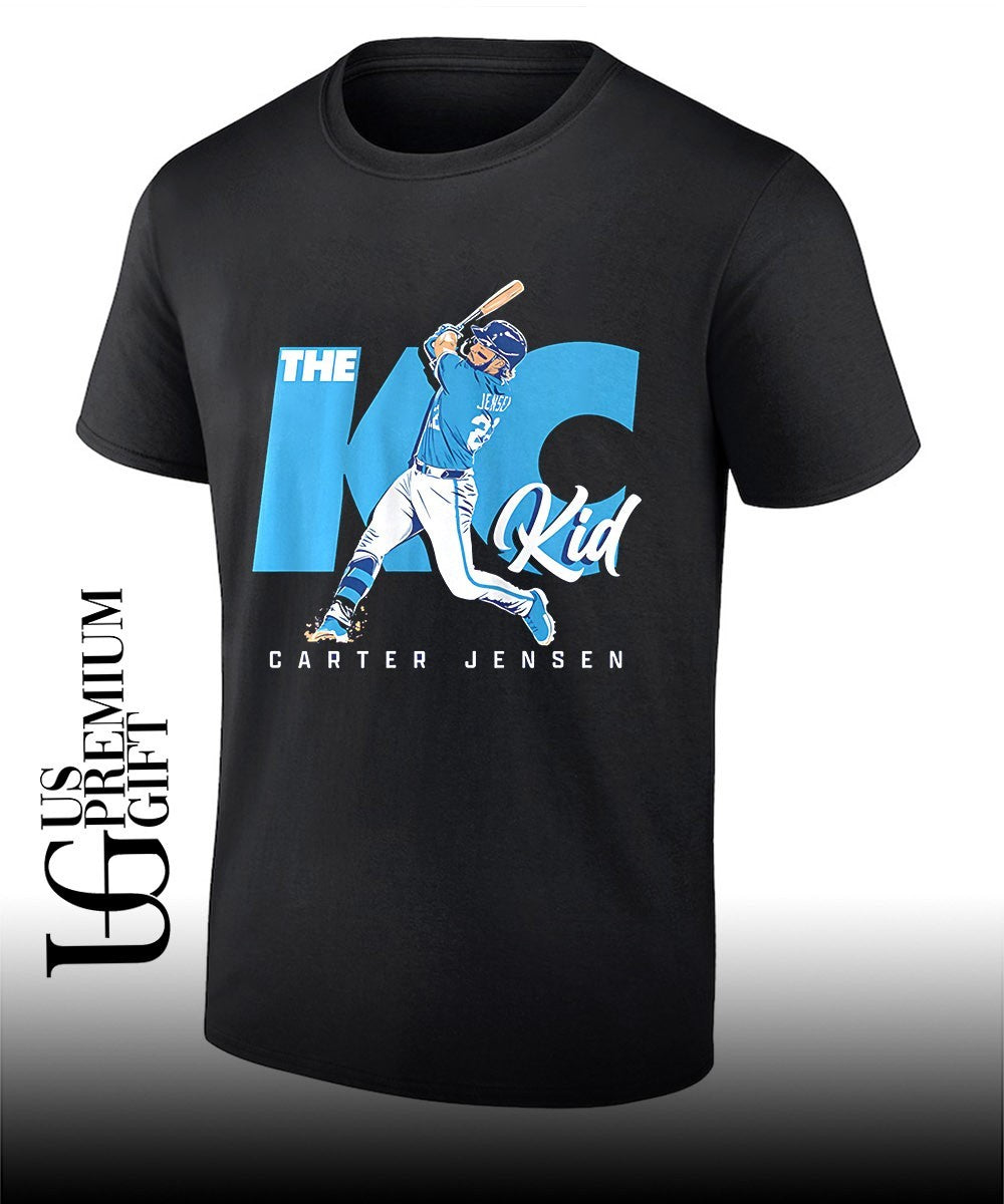 The KC Kid Carter Jensen Kansas City Royals baseball shirt