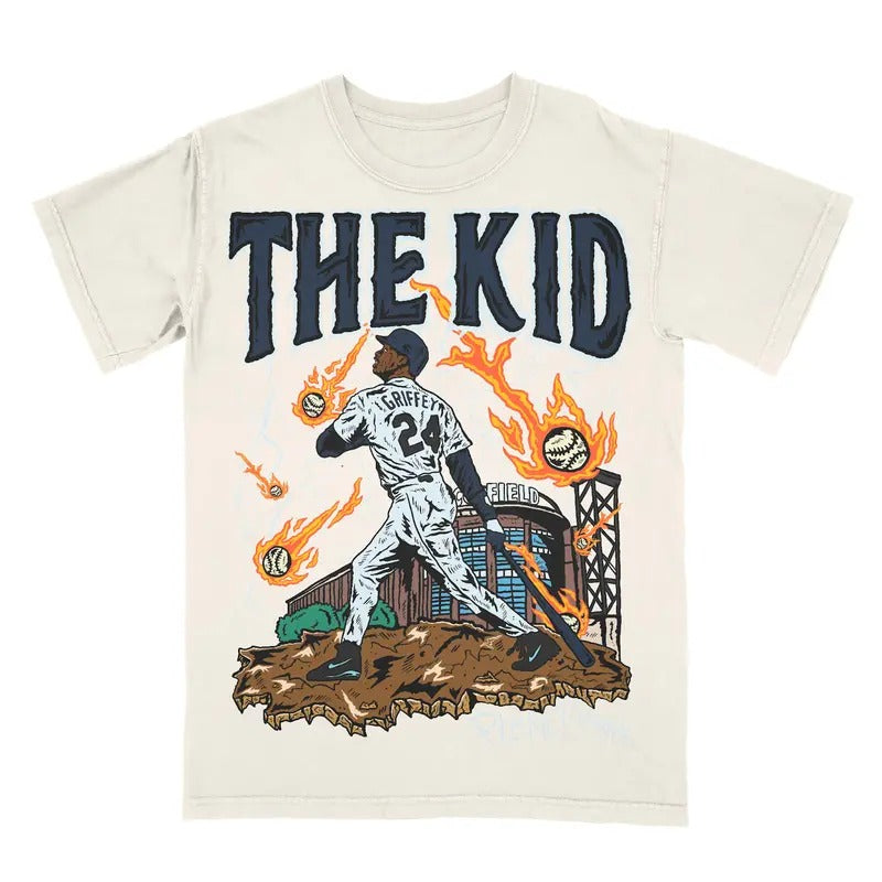The Kid Ken Griffey Tee Graphic T-shirt Unisex Heavy For Men For Women Hoodie, Sweatshirt | HypeDripTees.com