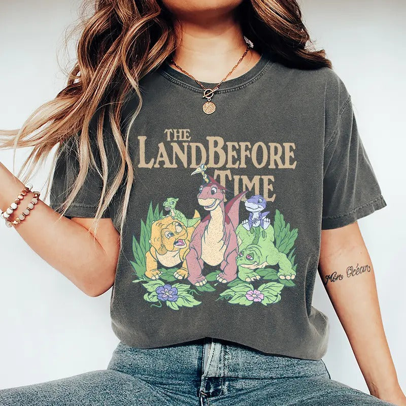 The Land Before Time Pastel Dinosaur Friends Shirt, The Land Before Time Shirt, Dinosaur Party Gift, Unisex T- Shirt,...
