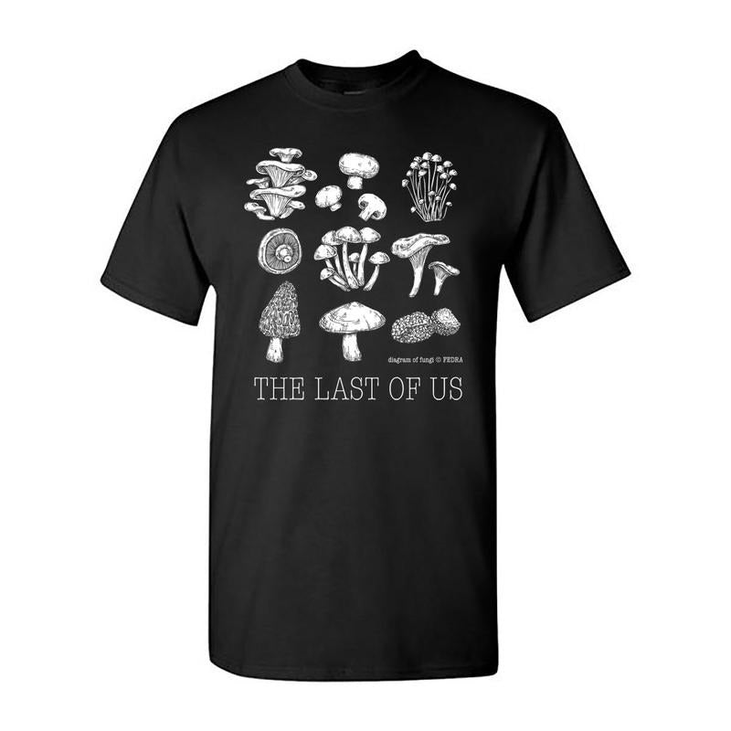 The Last of Us Mushroom Mushroom Stamp FEDRA shirt, softstyle black unisex shirt Hoodie, Sweatshirt | HypeDripTees.com