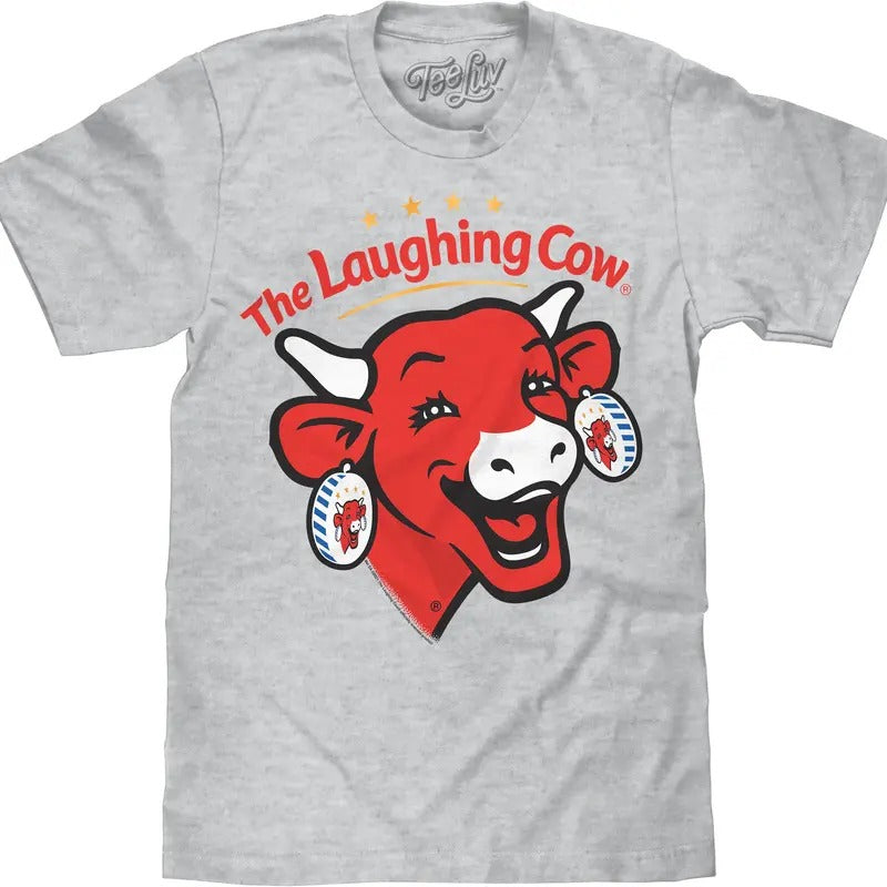 The Laughing Cow Cheese Logo T-Shirt - Athletic Gray Heather Hoodie, Sweatshirt | HypeDripTees.com
