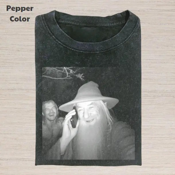 The Lord of the Rings Vintage Graphic Tee, Gandalf Calling T-Shirt, Movies Tee, Unisex Meme Cringe Funny Dumb Shirt,...