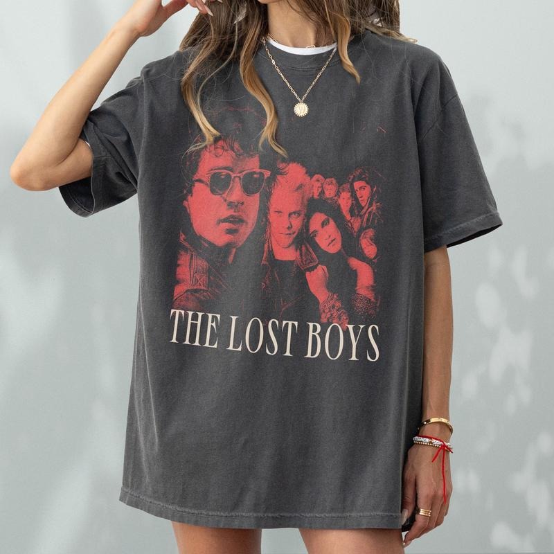 The Lost Boys Movie T-Shirt, Retro Horror Movie Graphic Tshirt, Kiefer Sutherland Jason Patric Lost Boys Shirt, Gift for...